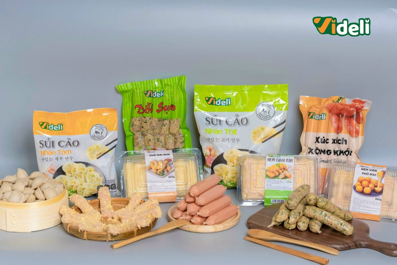 Các sản phẩm chế biến của Công ty cổ phần Chế biến thực phẩm Videli. Ảnh: Vid