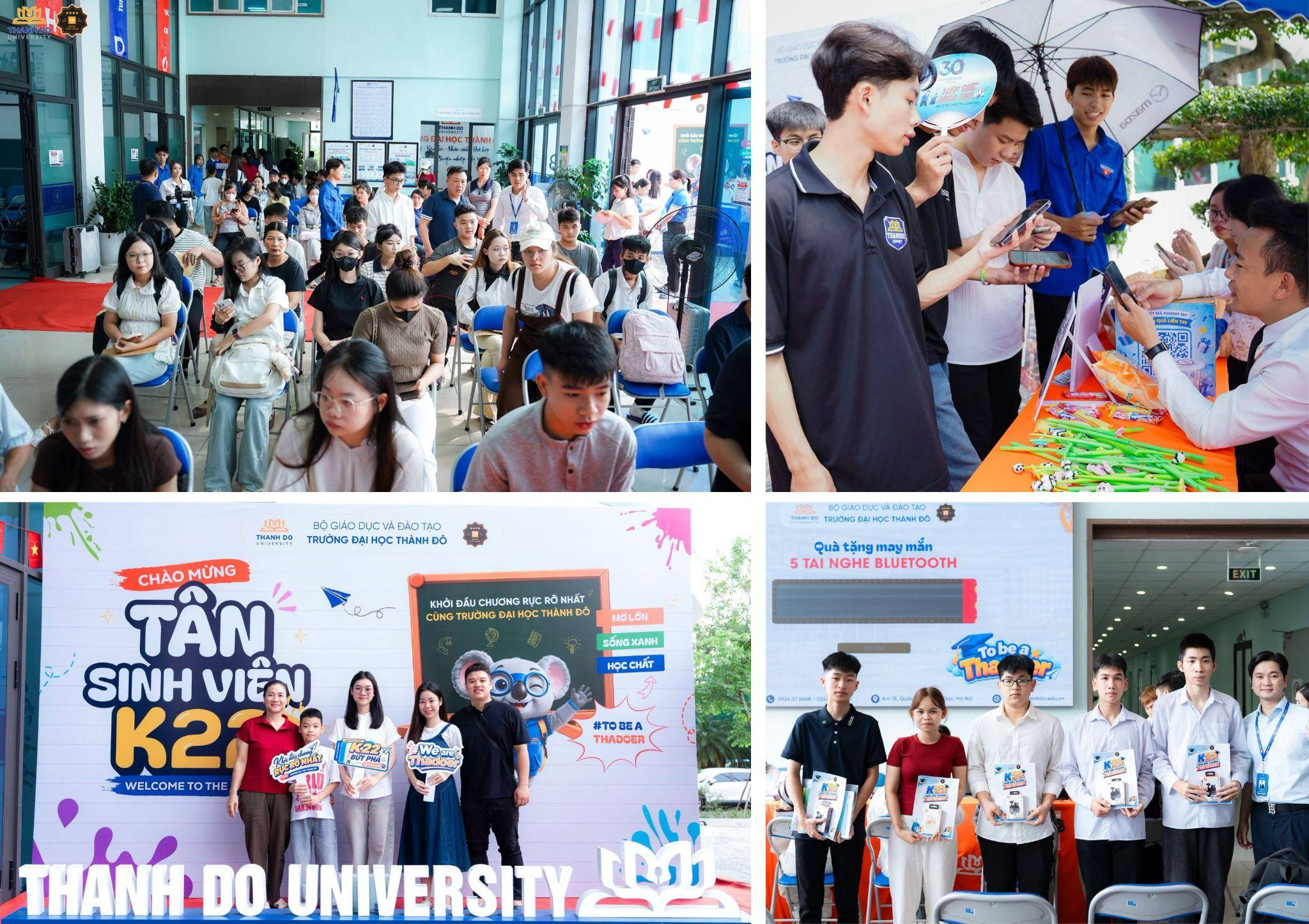 Không khí rộn ràng trong ngày hội nhập học K22 tại Trường Đại học Thành Đô.