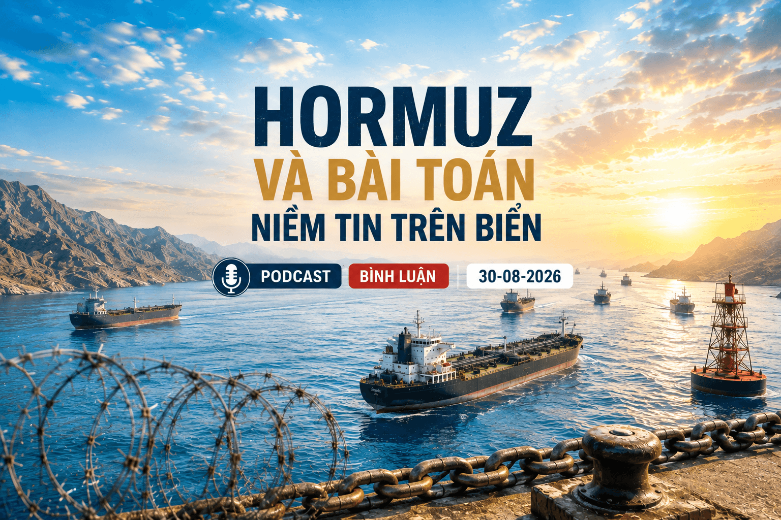 [PODCAST BÌNH LUẬN] Hormuz và bài toán niềm tin trên biển