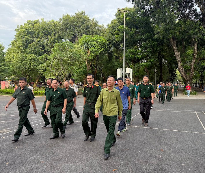 Chương trình lan tỏa thông điệp sức khỏe và tinh thần Việt Nam tiến bước. Ảnhh: TA
