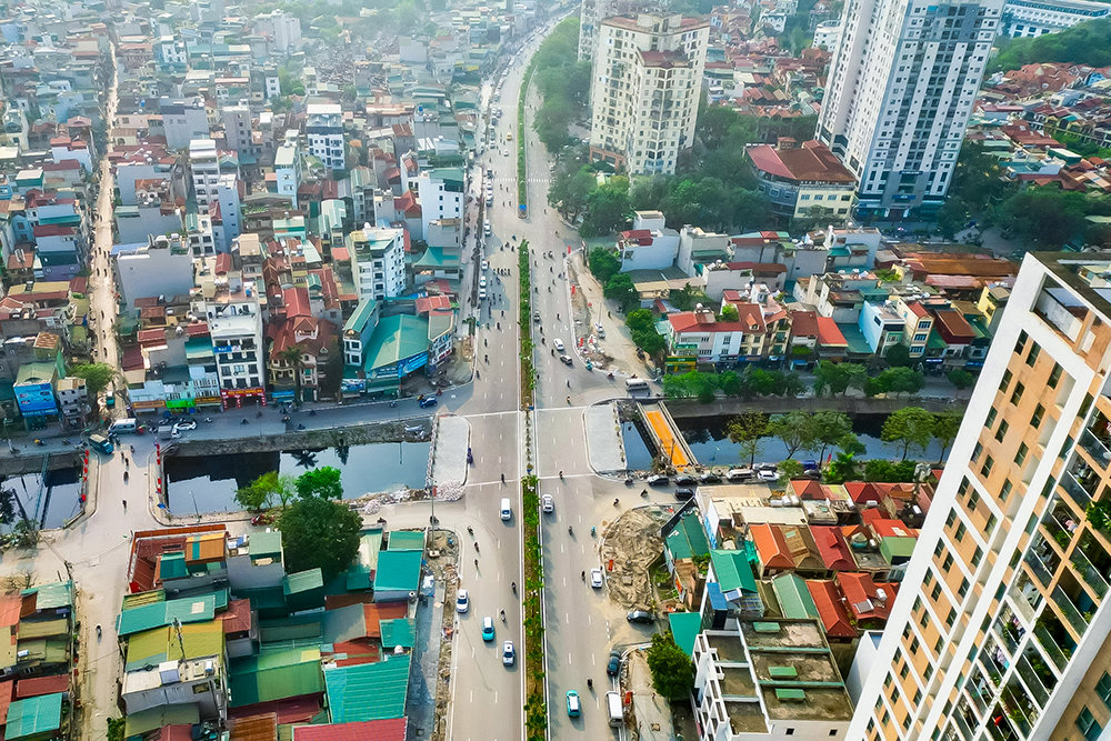 Diện mạo mới của cầu vượt sông Lừ trên tuyến đường Vành đai 2,5.