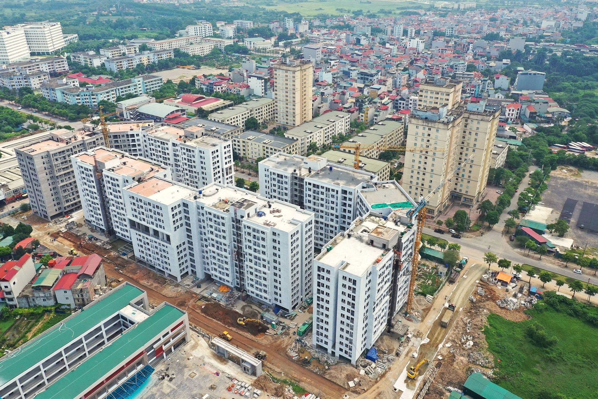 Dự án nhà ở xã hội CT3 Kim Chung, xã Thiên Lộc - Ảnh - Phạm Hùng