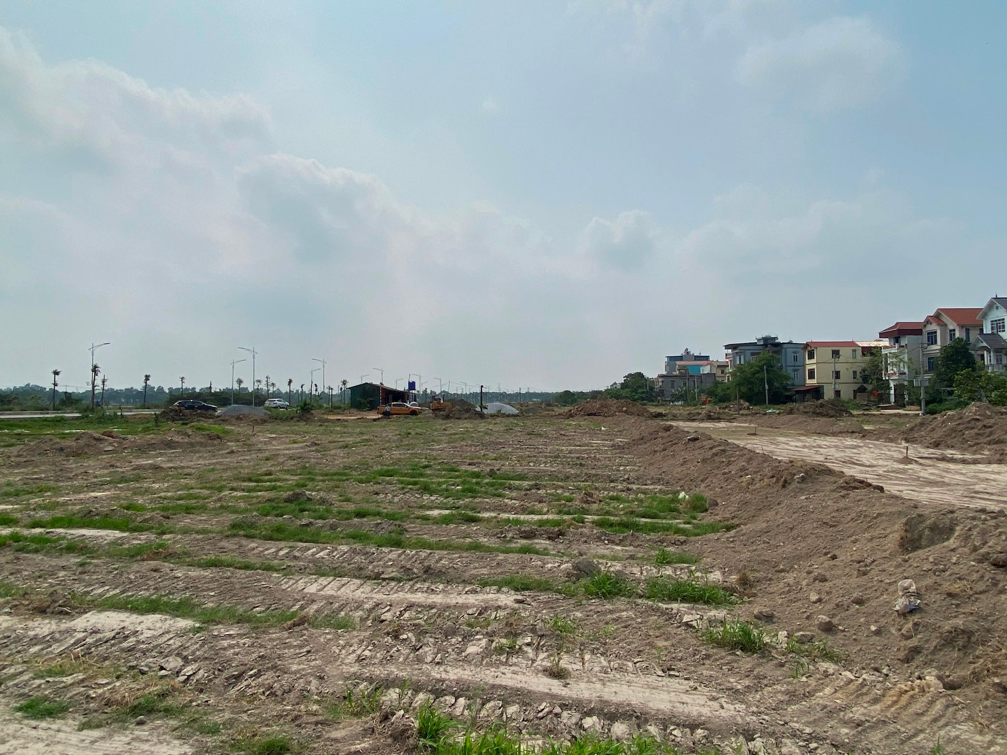 Khu đất thực hiện dự án nhà ở xã hội B1 Trung Oai (xã Phúc Thịnh)