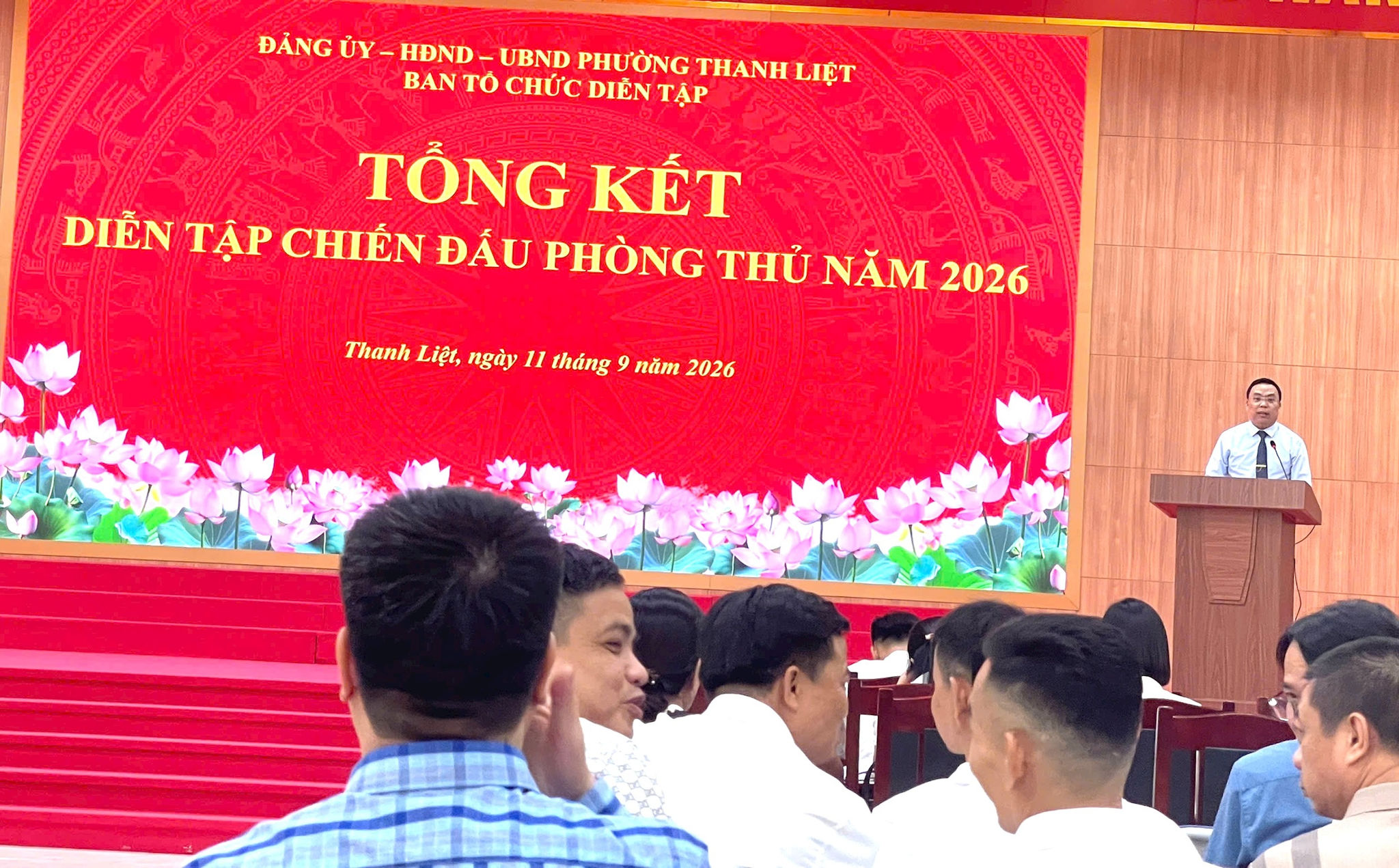 Chủ tịch HĐND phường Thanh Liệt Nguyễn Minh Tuân đã tiếp thu ý kiến chỉ đạo. Ảnh: Đào Tuyết