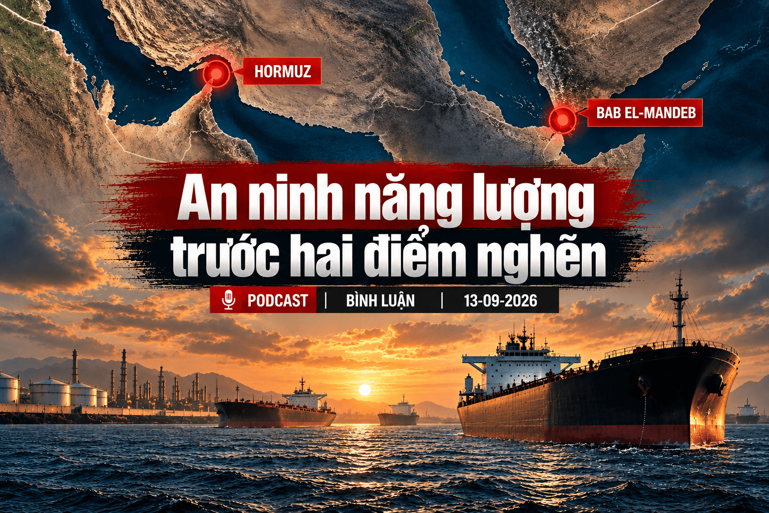 [PODCAST BÌNH LUẬN] An ninh năng lượng trước hai điểm nghẽn