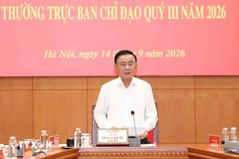 Thường trực Ban Bí thư Trần Cẩm Tú: Chủ động nắm chắc tình hình, bảo vệ vững chắc nền tảng tư tưởng của Đảng