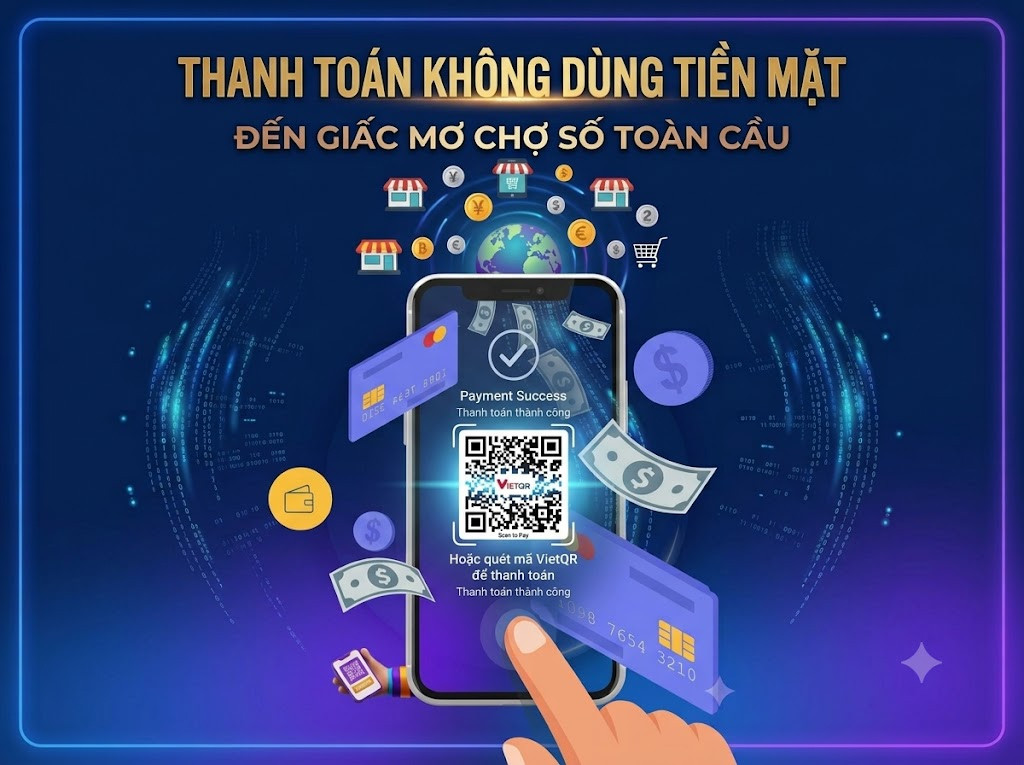 [Podcast] Từ thanh toán không dùng tiền mặt đến giấc mơ chợ số toàn cầu