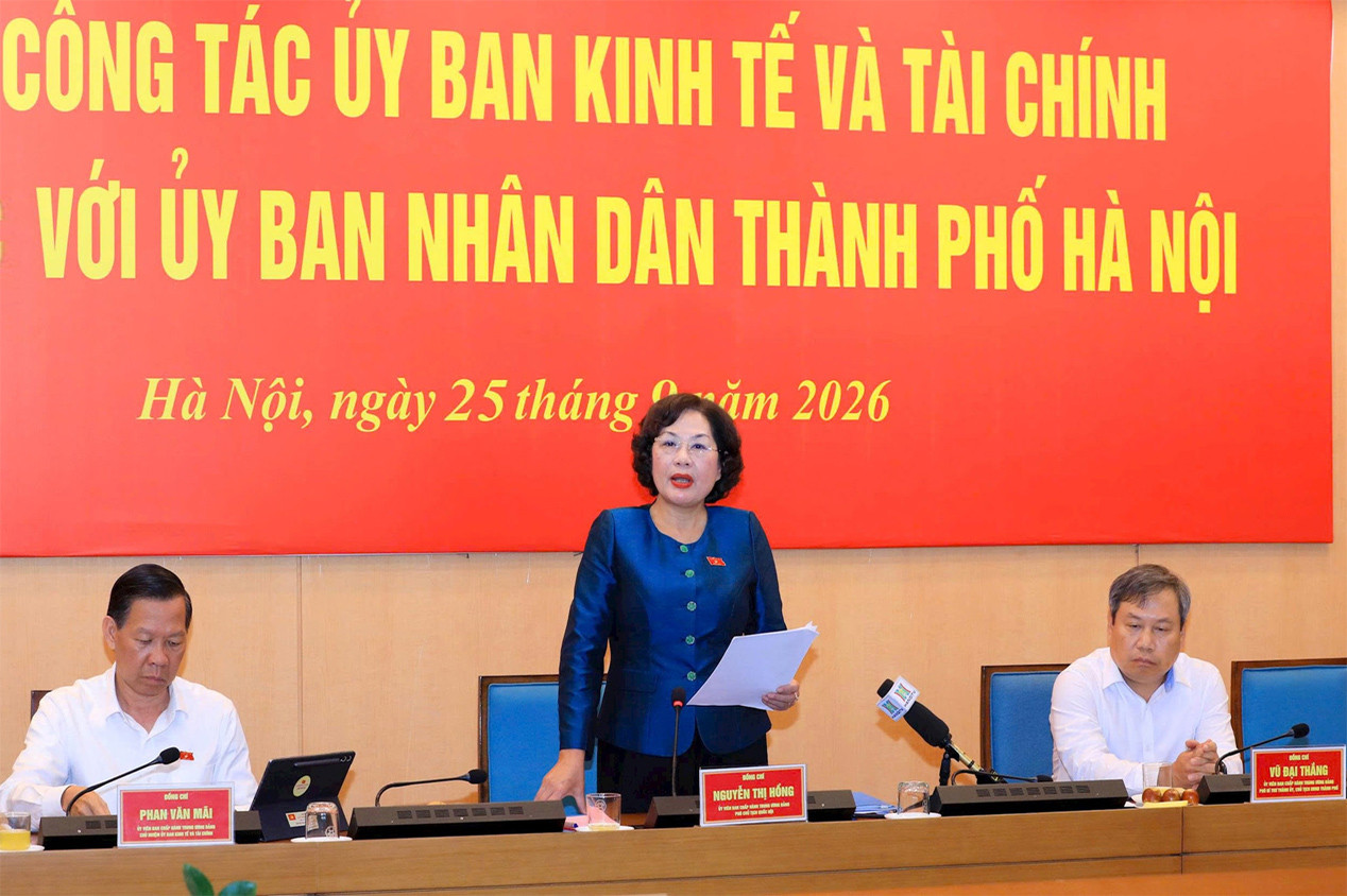 Phó Chủ tịch Quốc hội Nguyễn Thị Hồng: Tập trung vốn cho những dự án, tạo sức bật phát triển Thủ đô