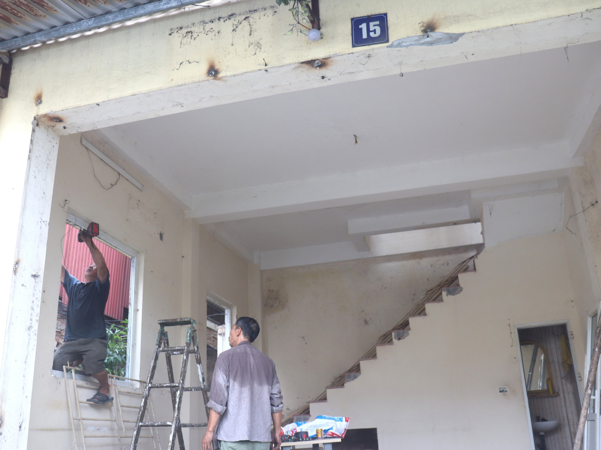 Trụ sở đất công tại số 15 Giải Phóng (phường Bạch Mai) đã bàn giao mặt bằng sạch cho dự án. Ảnh: Linh Chi