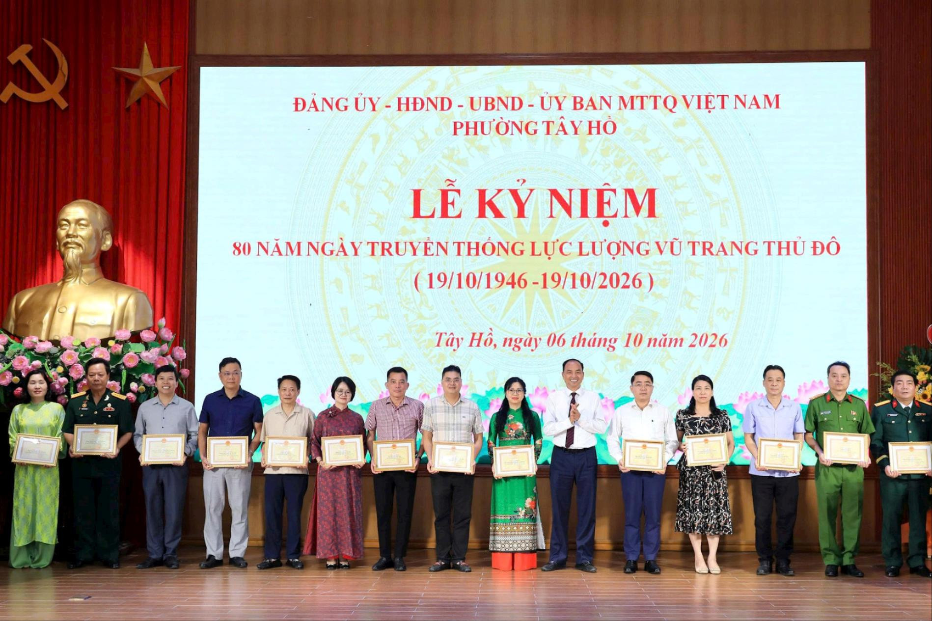 Phường Tây Hồ phát huy truyền thống 80 năm của Lực lượng vũ trang Thủ đô