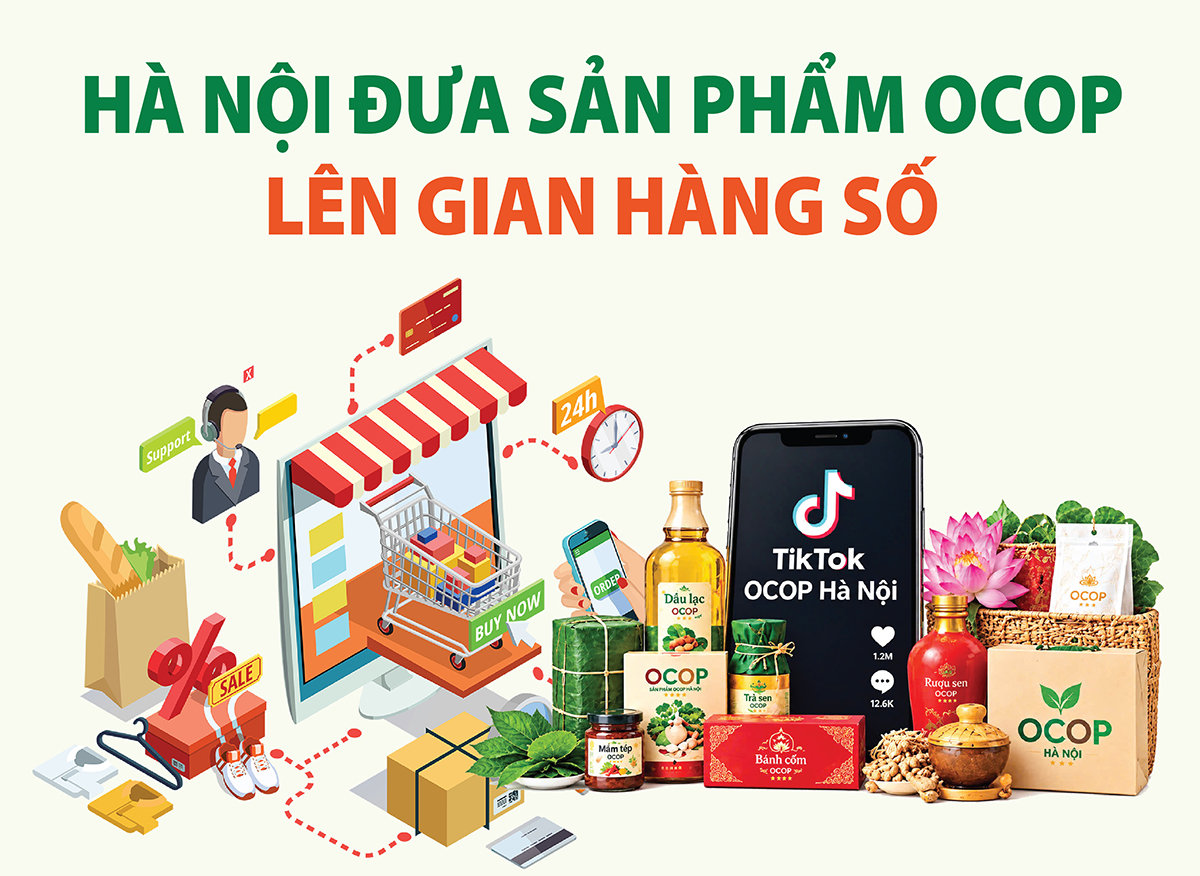 Hà Nội đưa sản phẩm OCOP lên gian hàng số
