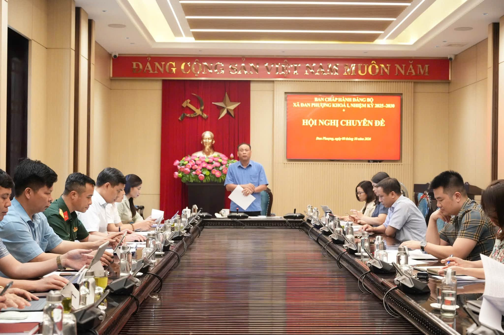 Xã Đan Phượng: Sắp xếp tổ chức Đảng gắn với nâng cao hiệu quả lãnh đạo