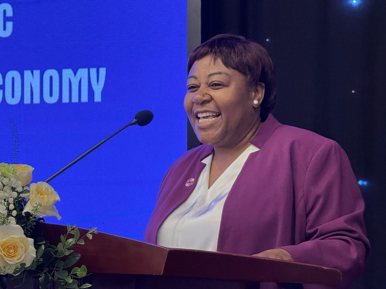 Trưởng đại diện UN Women tại Việt Nam Caroline T. Nyamayemombe. Ảnh: Kiều Thoan Thu