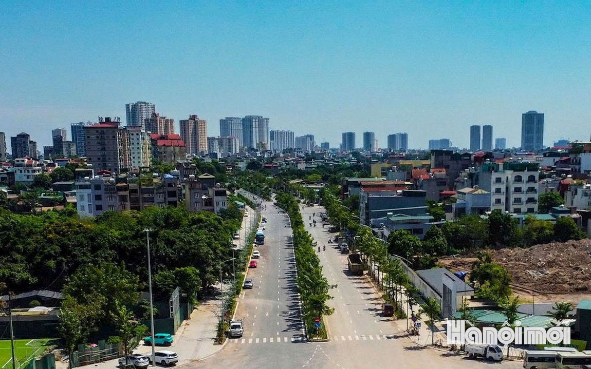 Đường Vành đai 2,5, đoạn Nguyễn Trãi - Đầm Hồng qua phường Khương Đình. Ảnh: Khánh Huy