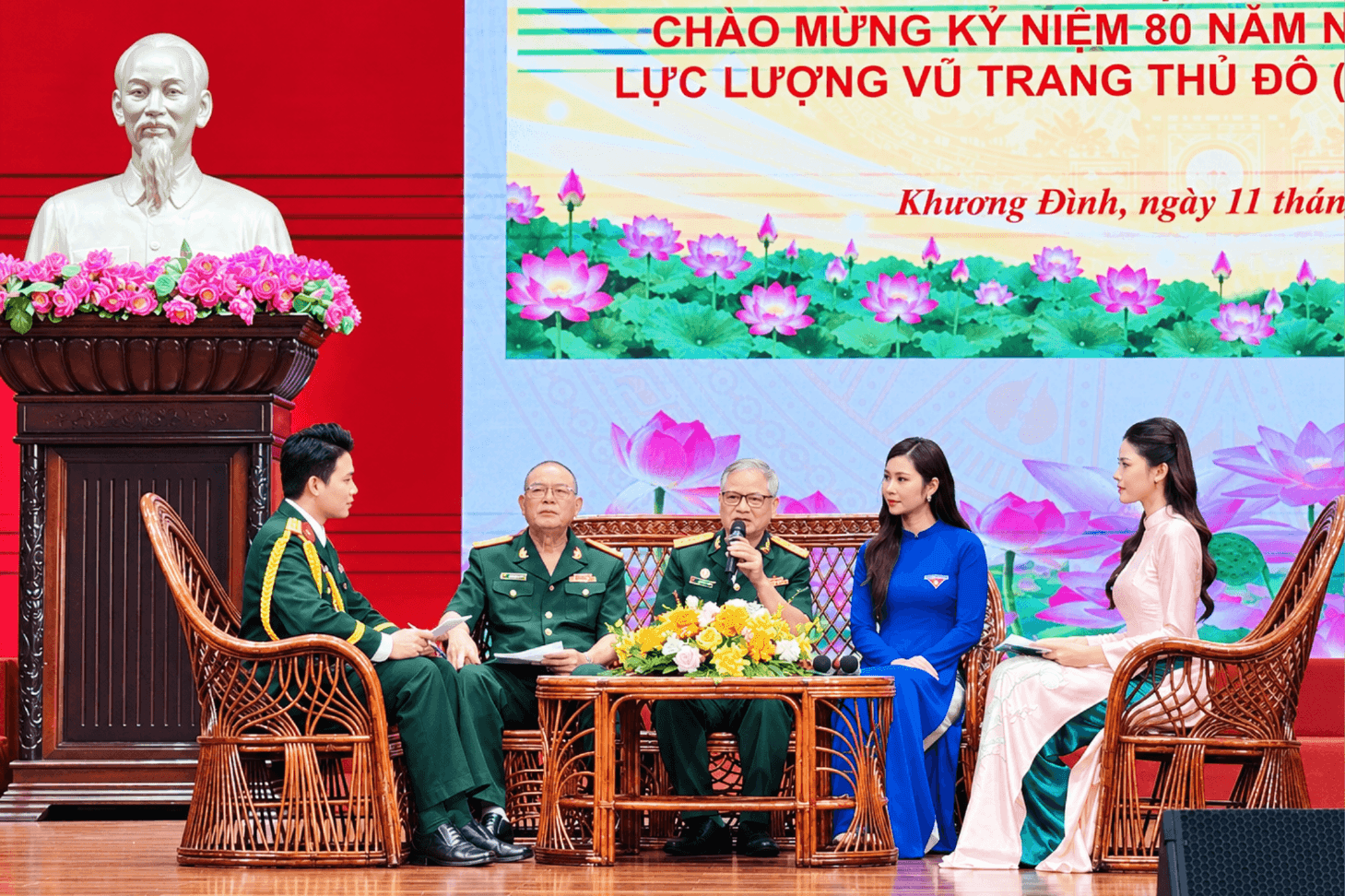 Phường Khương Đình tọa đàm kỷ niệm 80 năm truyền thống lực lượng vũ trang Thủ đô