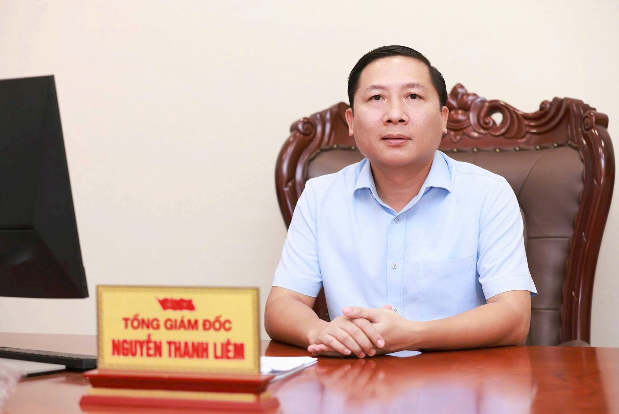 Bí thư Đảng ủy, Tổng Giám đốc Cơ quan Báo và Phát thanh, Truyền hình Hà Nội Nguyễn Thanh Liêm. Ảnh: PV