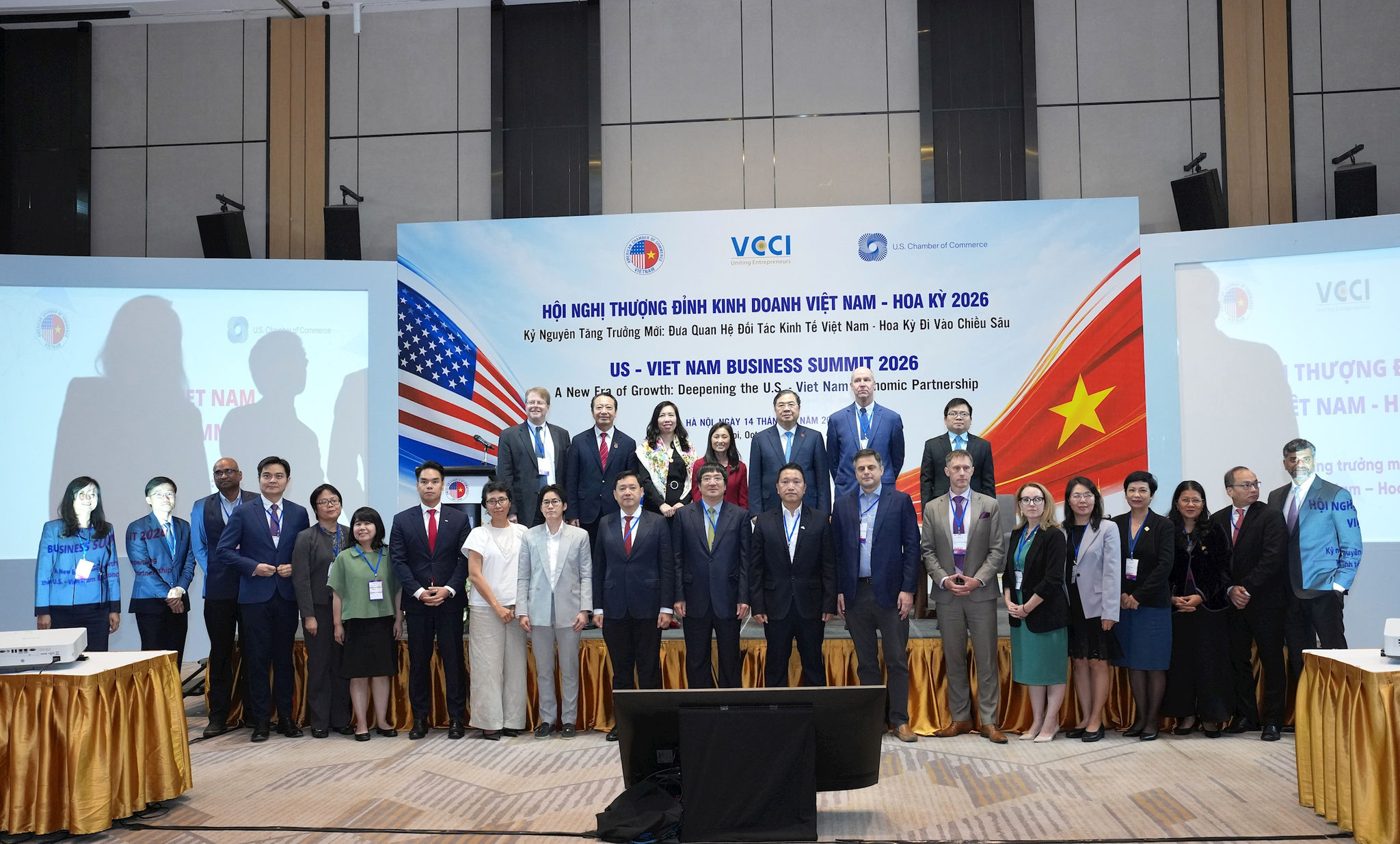 Các đại biểu tham dự Hội nghị Thượng đỉnh Kinh doanh Việt Nam - Hoa Kỳ năm 2026. Ảnh: AmCham