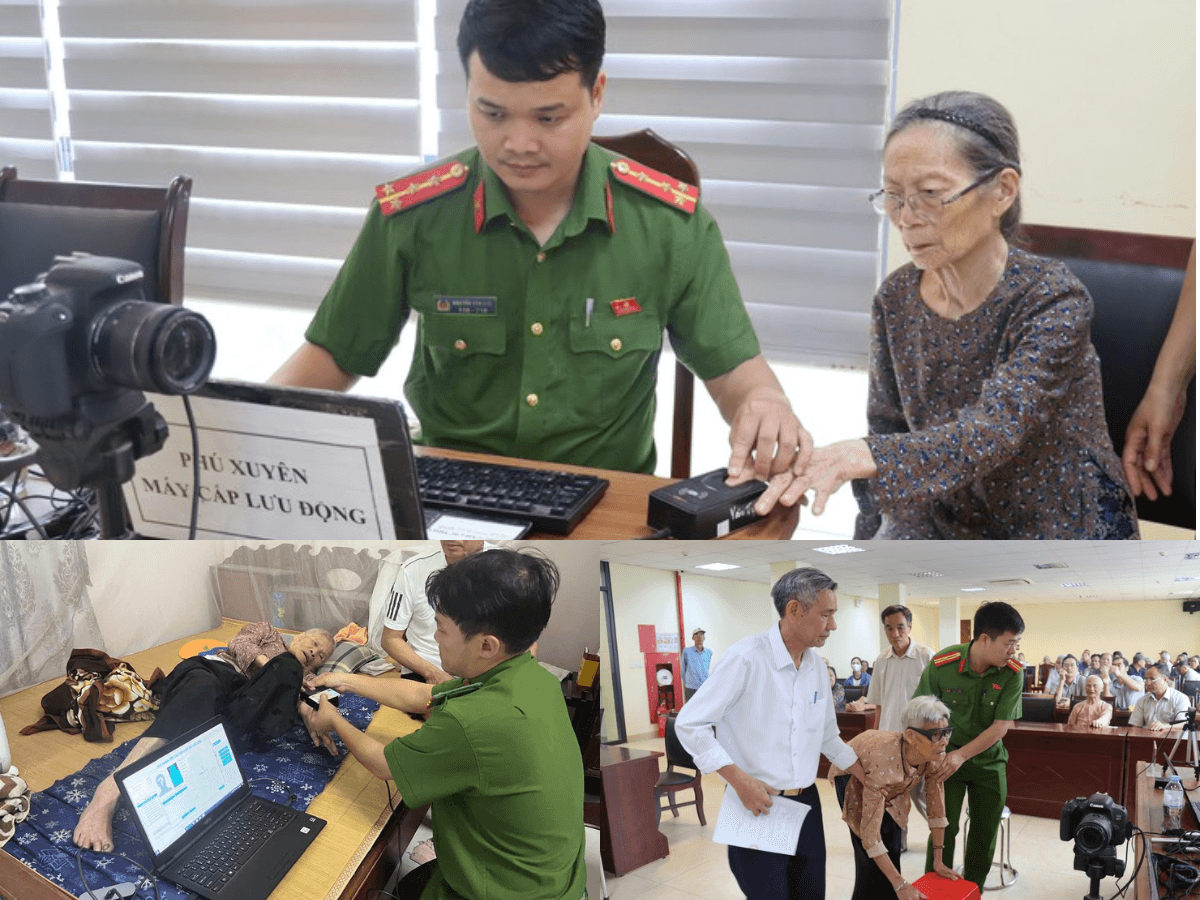 Xã Phú Xuyên tổ chức thu nhận mẫu sinh phẩm ADN thân nhân liệt sĩ chưa xác định thông tin. Ảnh PV