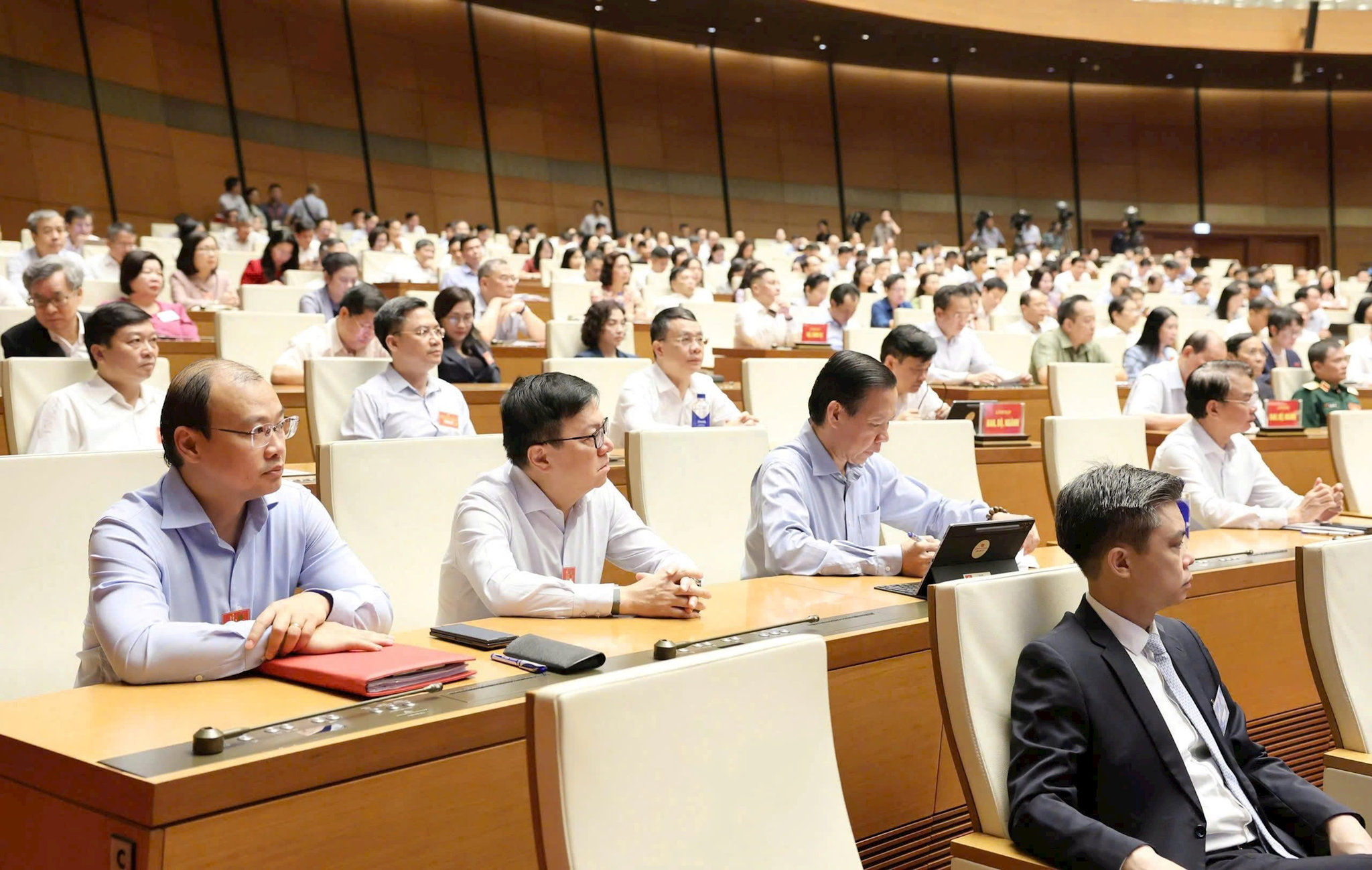 Các đại biểu dự tại điểm cầu Trung ương. Ảnh: Media.quochoi.vn