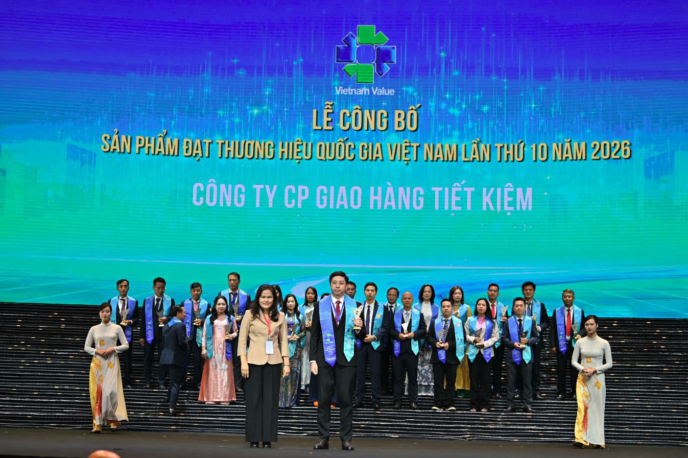 Công ty Cổ phần Giao Hàng Tiết Kiệm là một trong những thương hiệu nhiều năm đạt Thương hiệu Quốc gia. Ảnh: Lê Minh