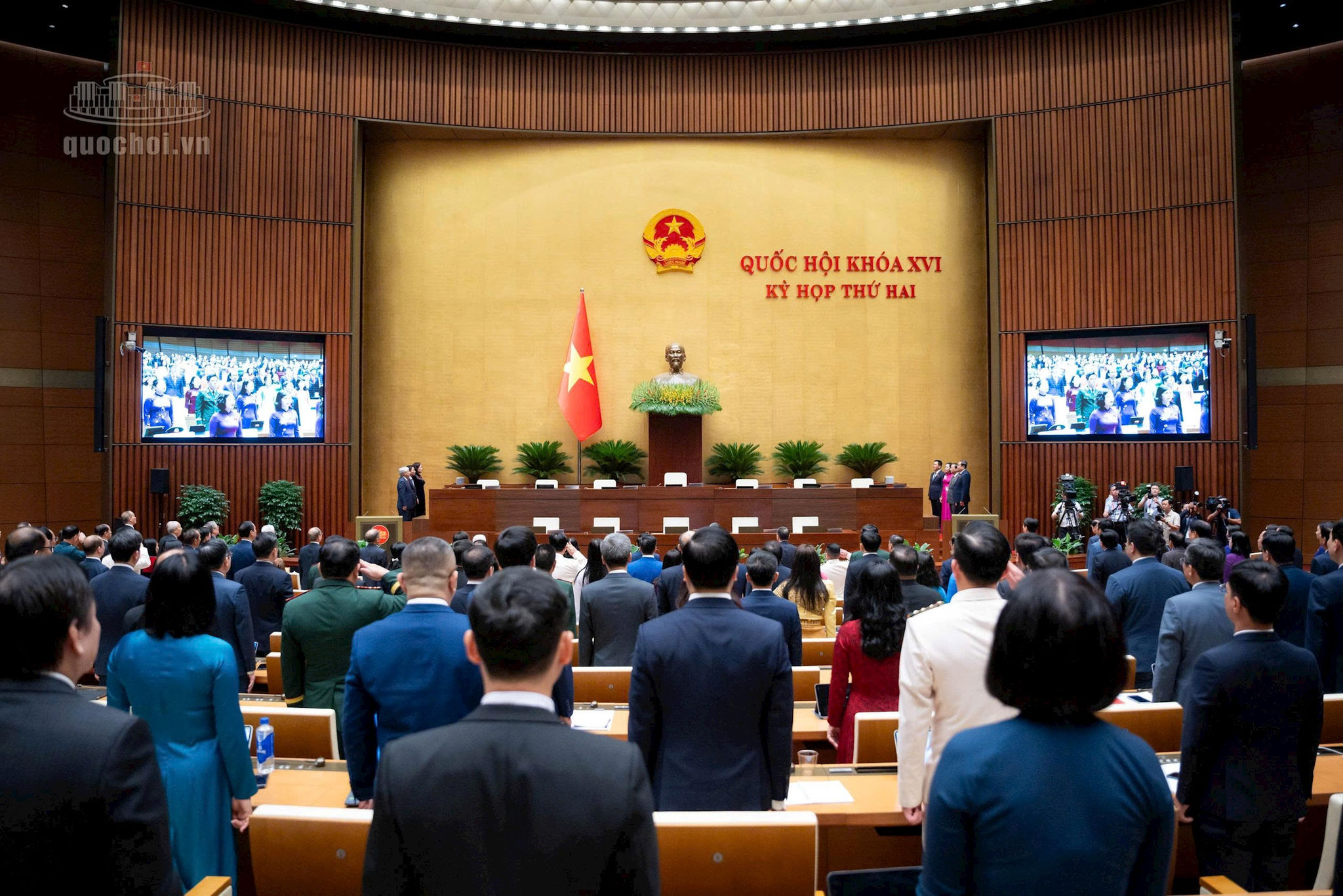 Quang cảnh phiên khai mạc kỳ họp. Ảnh: media.quochoi.vn