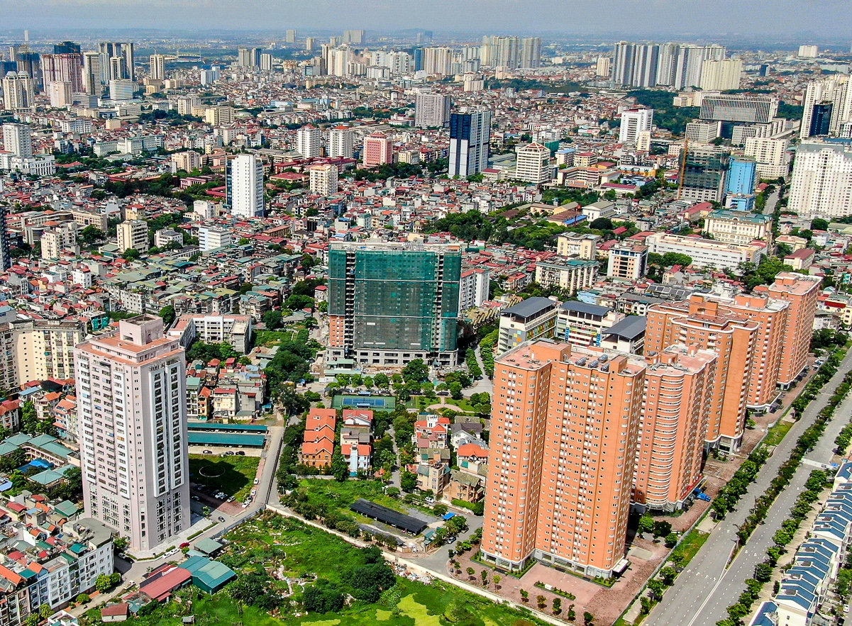 Nguồn cung căn hộ Hà Nội cải thiện, cạnh tranh giữa các chủ đầu tư gia tăng. Ảnh: Trung Nguyên