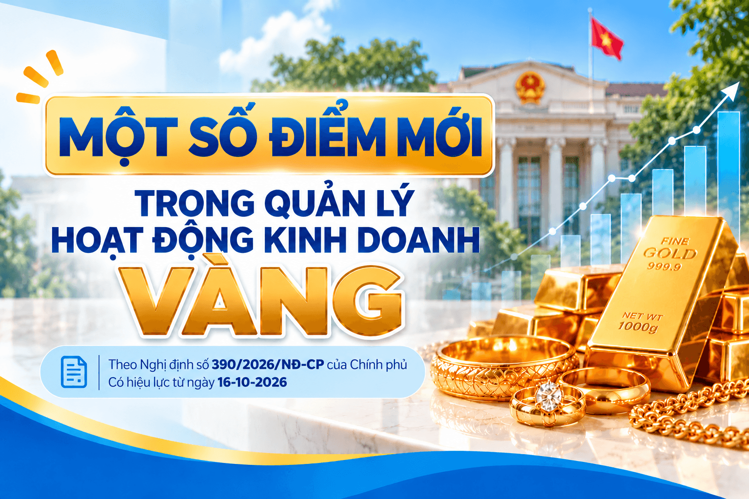Nghị định 390/2026/NĐ-CP: Những thay đổi đáng chú ý trong quản lý kinh doanh vàng