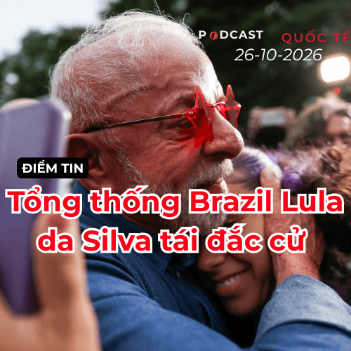 [Podcast] Tin thế giới ngày 26-10: Tổng thống Brazil Lula da Silva tái đắc cử