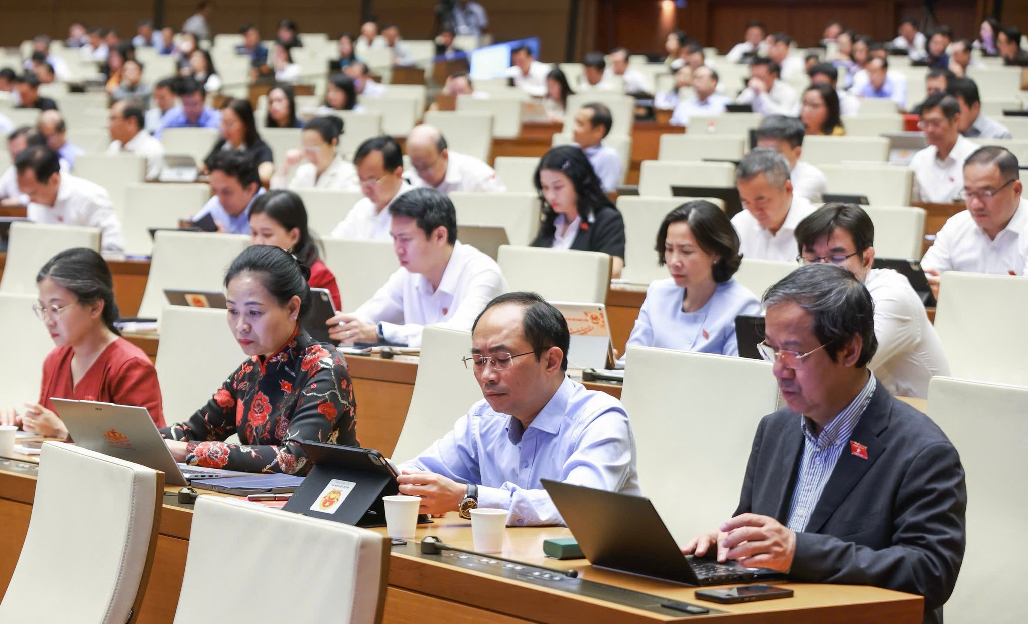 Các đại biểu Quốc hội dư sáng 31-10. Ảnh: quochoi.vn