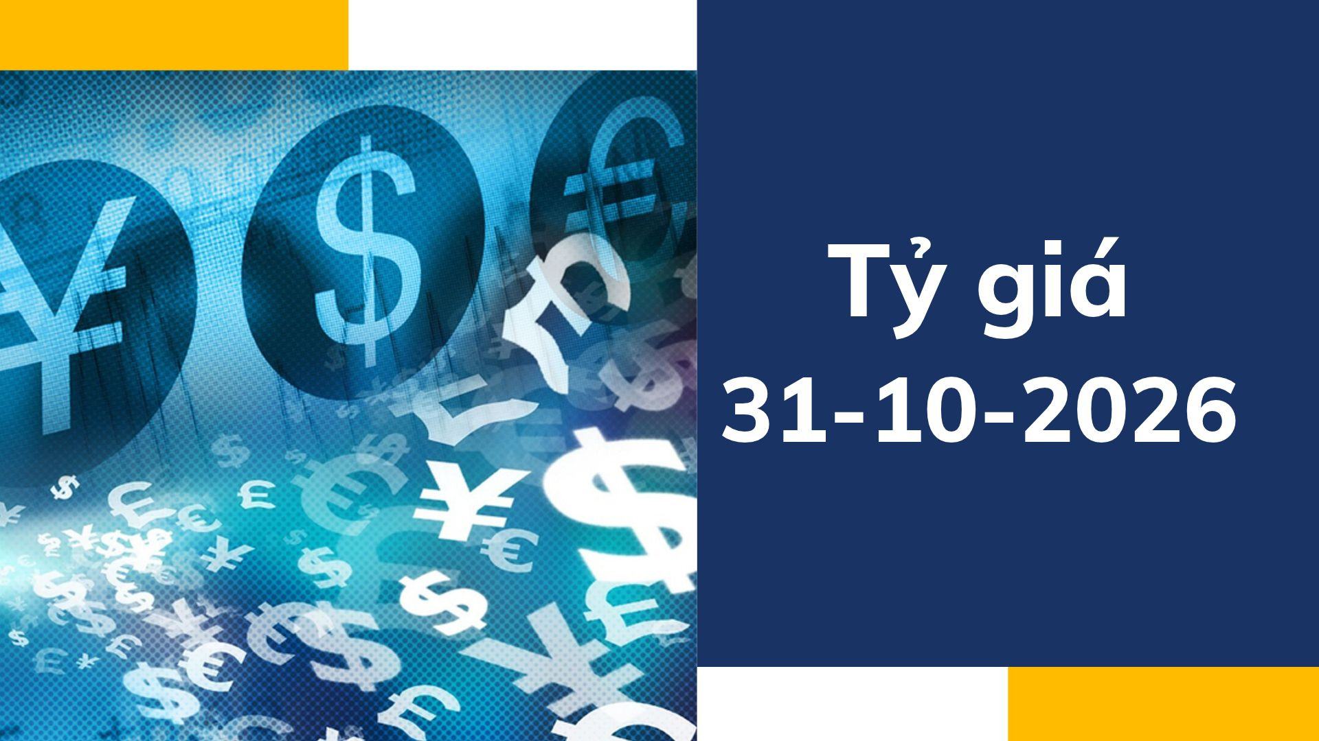 Tỷ giá USD ngày 31-10: Giảm sâu