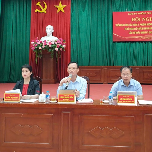 Đại hội Đảng bộ phường Phú Lương diễn ra trước ngày 15-8