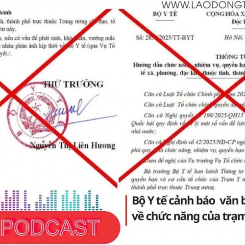 Điểm những tin nổi bật sáng ngày 16/8/2025: Bộ Y tế cảnh báo về văn bản giả mạo liên quan chức năng, nhiệm vụ của trạm y tế xã, phường