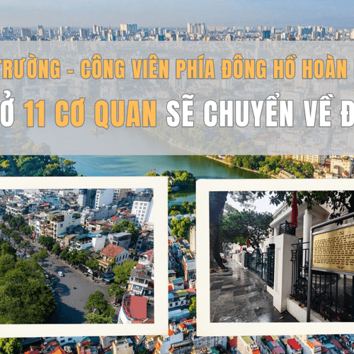 Quảng trường - công viên phía Đông hồ Hoàn Kiếm: trụ sở 11 cơ quan sẽ chuyển về đâu?