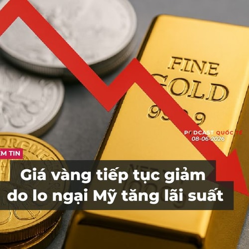 [Podcast] Tin tức thế giới ngày 8-6: Giá vàng tiếp tục giảm do lo ngại Mỹ tăng lãi suất