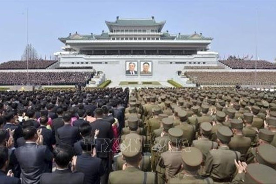 Triều Tiên: Mít tinh lớn chào mừng Chủ tịch Kim Jong-un tái đắc cử Chủ tịch Ủy ban Quốc vụ