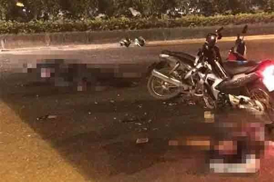 Vụ xe máy chở 3 đâm vào xe CSCĐ: Một cảnh sát đã tử vong