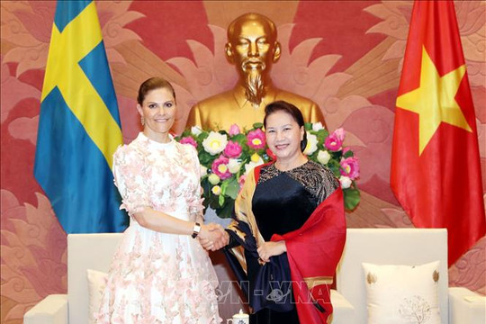 Chủ tịch Quốc hội Nguyễn Thị Kim Ngân tiếp Công chúa kế vị Thụy Điển