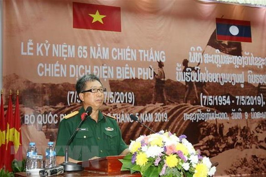 Lào tổ chức mít tinh trọng thể 65 năm Chiến thắng Điện Biên Phủ