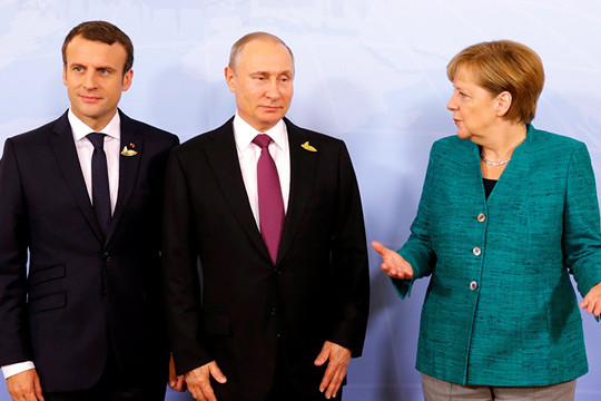 Lãnh đạo Nga, Pháp, Đức điện đàm, thảo luận nhiều vấn đề nóng