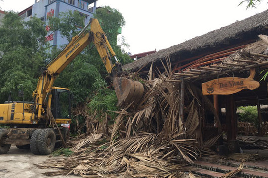 Huyện Sóc Sơn: Cưỡng chế tháo dỡ các công trình xây dựng trái phép trên đất nông nghiệp