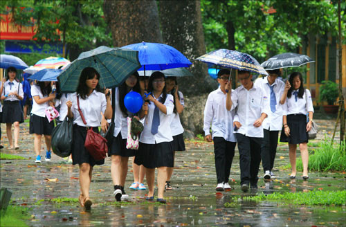 Thời tiết khu vực Hà Nội trong đợt thi vào lớp 10