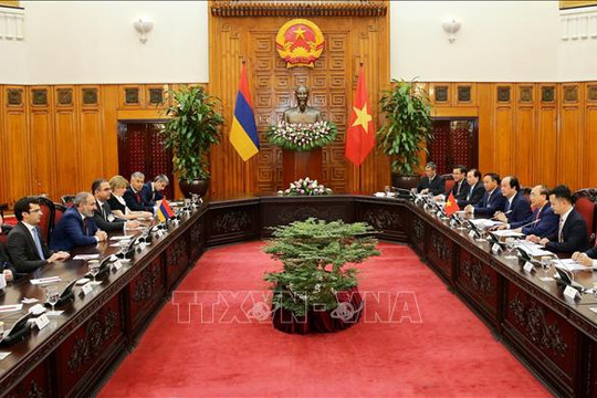 Thủ tướng Cộng hòa Armenia kết thúc chuyến thăm chính thức Việt Nam