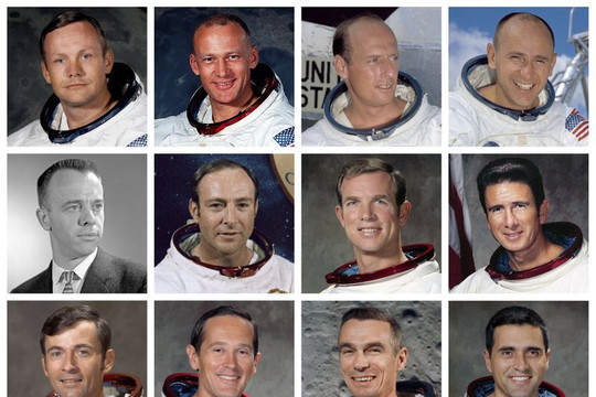 12 phi hành gia từng đặt chân lên Mặt trăng