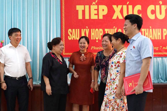 Chủ tịch HĐND TP Hà Nội tiếp xúc cử tri quận Hà Đông