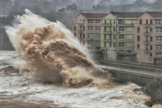 Siêu bão Lekima đổ bộ Trung Quốc, hơn 1 triệu người sơ tán khẩn cấp
