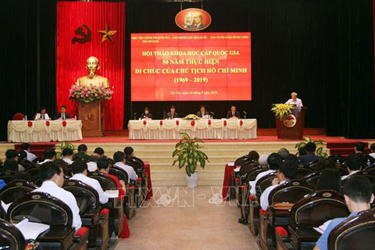 Di chúc của Chủ tịch Hồ Chí Minh mang sức sống mãnh liệt và giá trị trường tồn