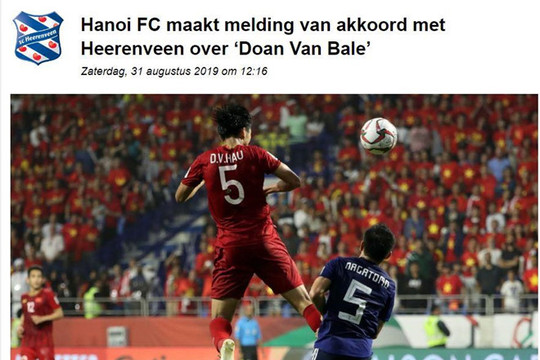 Đoàn Văn Hậu được báo Hà Lan ví với Gareth Bale