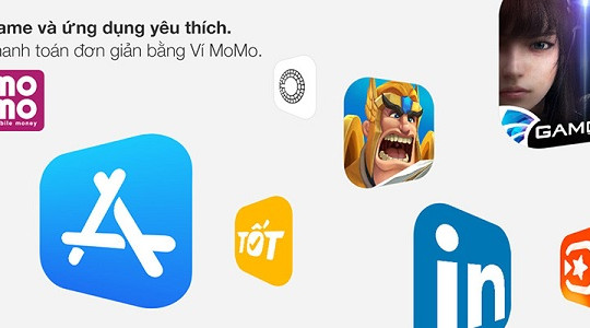 Thanh toán dịch vụ Apple bằng Ví điện tử MoMo
