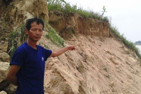 Đề xuất xử lý cấp bách sự cố sạt lở bờ hữu sông Đà ở huyện Ba Vì