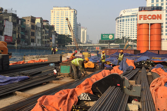 Phân luồng giao thông phục vụ thi công đường sắt đô thị Nhổn – ga Hà Nội